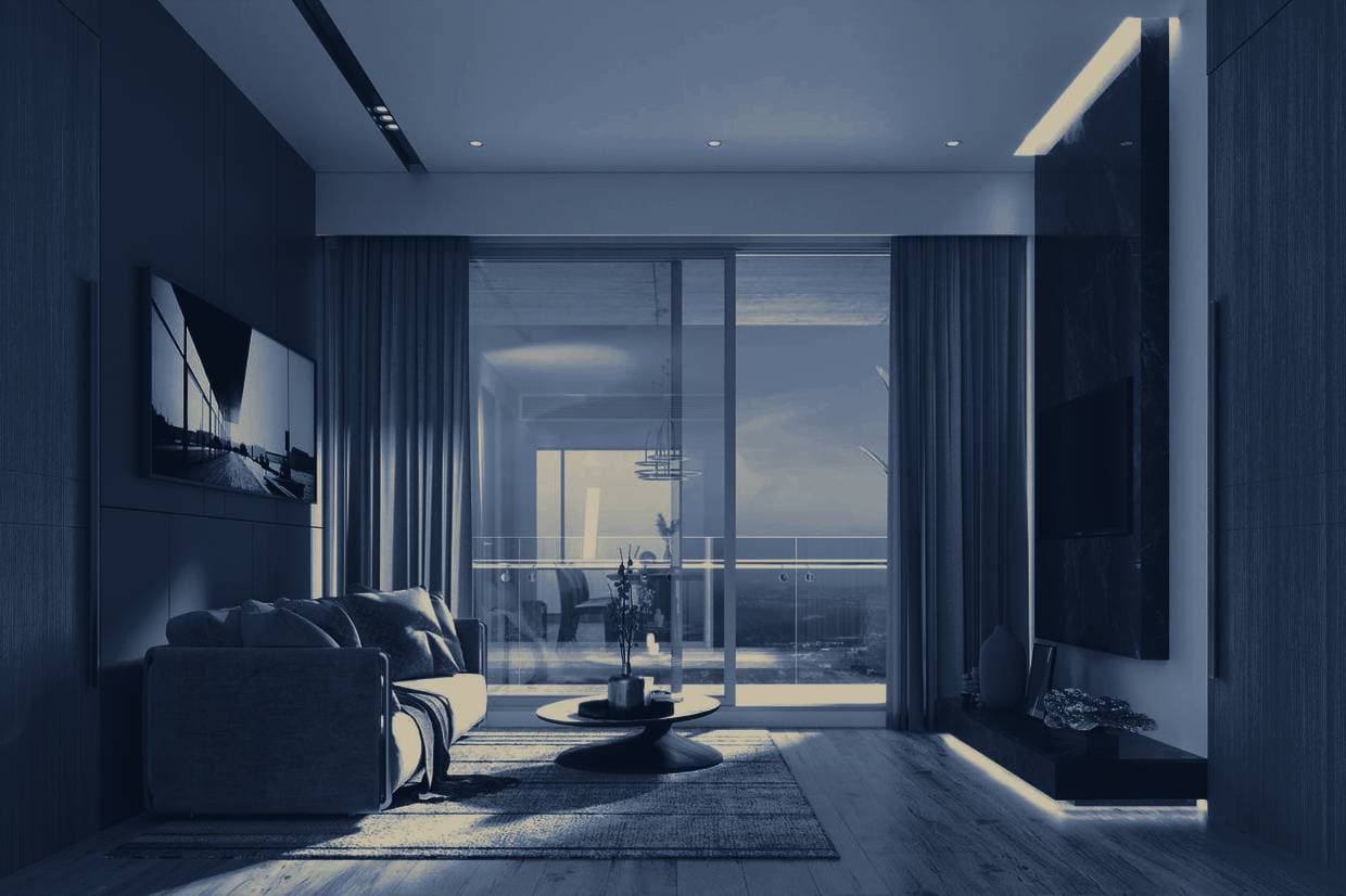 Interior de un departamento residencial terminado