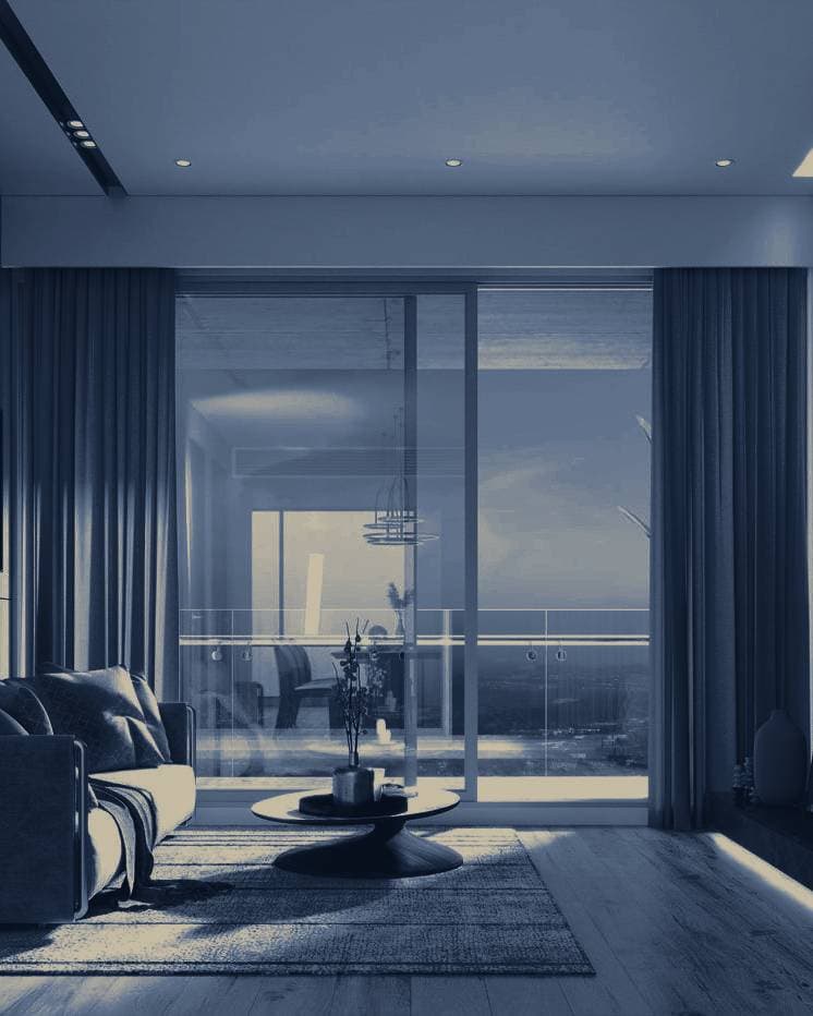Interior de departamento residencial terminado